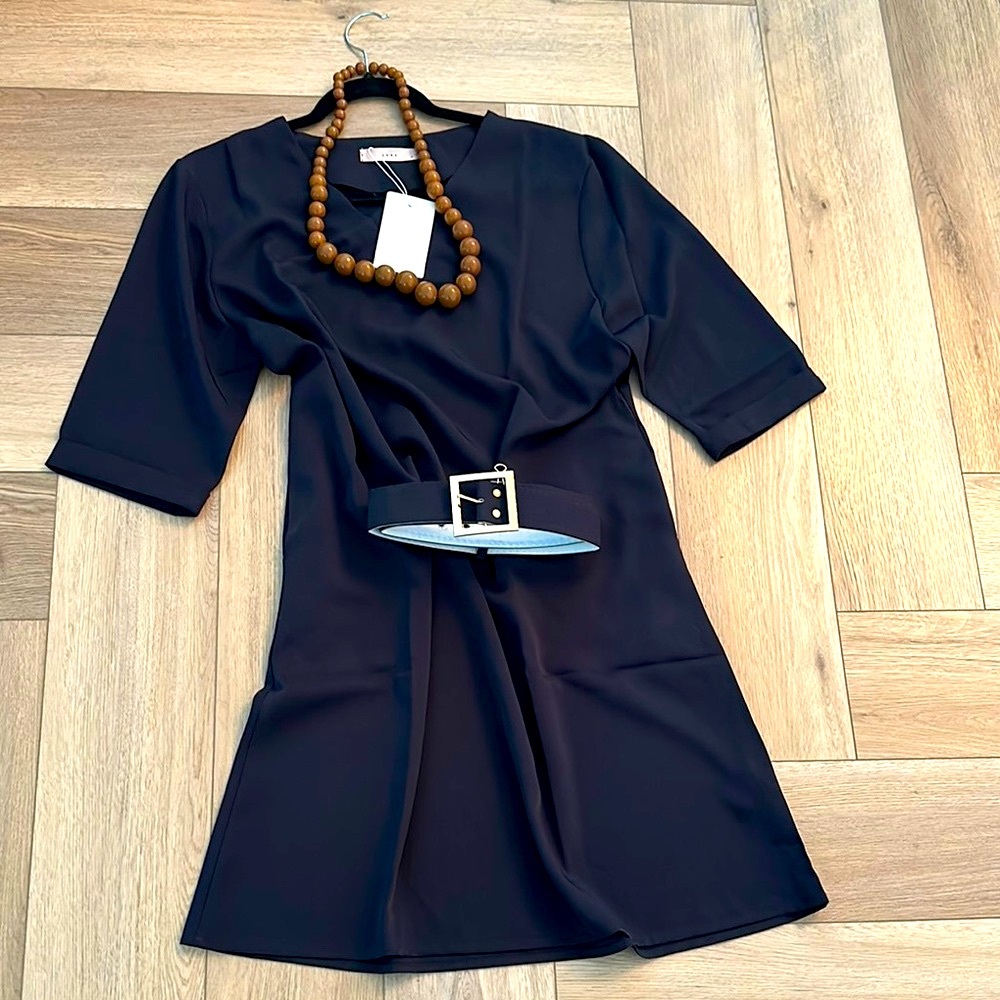 Elegant Navy Dress Brand New size medium